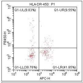 Anti-Human HLA-DR, mFluor 450 (Clone: LN3) 检测试剂 - 结果示例图片