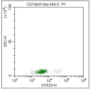 Anti-Human CD19, mFluor 540（Clone:HI19a）检测试剂 - 结果示例图片