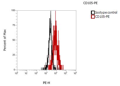 Anti-Human CD105, PE (Clone: 00244) 检测试剂 - 结果示例图片